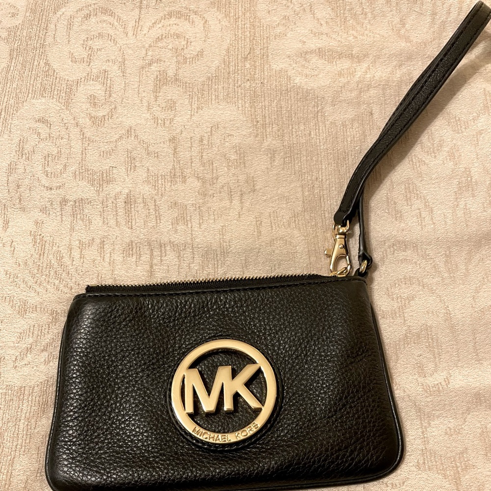 Black Michael Kors Wristlet.